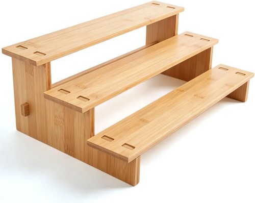 Tier stepped spice rack - 3-tier,