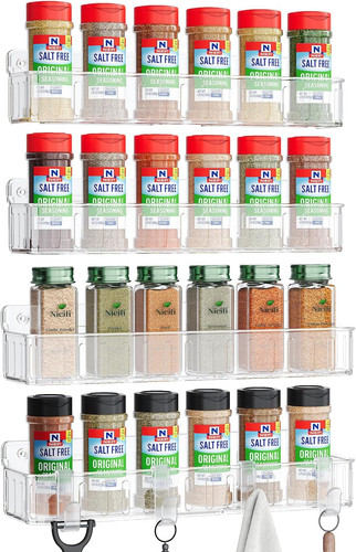 Spice rack wall mount - wall, pack