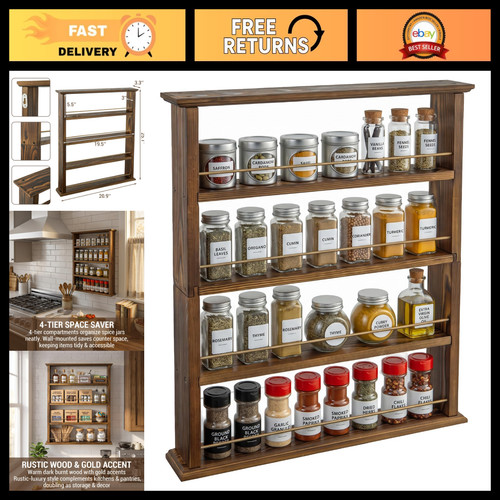 Tier wall mounted spice - wall-mounted,