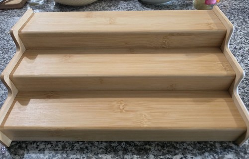 Bamboo spice rack - rack, 3-tiered